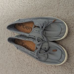 Sperry blue boat shoes size 8